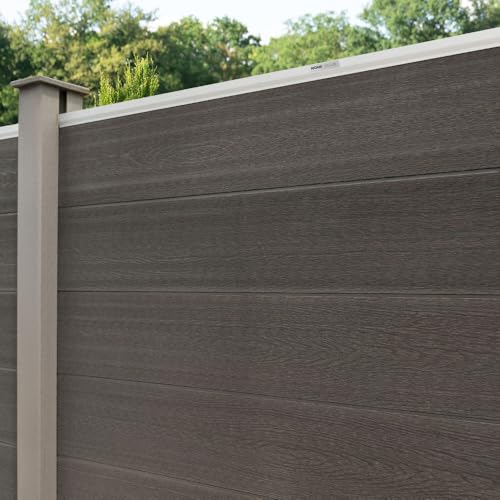 Home Deluxe Sichtschutzzaun CALLADO - 4 x Element + 6 x Pfosten I Blickschutz Windschutz Sonnenschutz