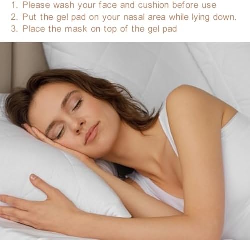 CPAP 노즈 패드 범용 핏 대부분의 CPAP 마스크 실리콘 젤 비강 패드 부드럽고 편안한 마스크 라이너 5팩 — 사진 5