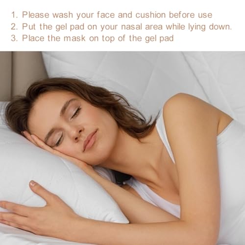 Nasal Pads for CPAP Universal Fit for Most CPAP Masks 5 Pcs Silicone Gel CPAP Nose Pad Mask Cushions Mask Liners Nose Bridge Protector - Image 4