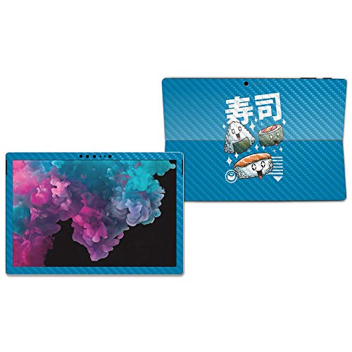 Image of MIGHTY SKINS MightySkins Carbon Fiber Skin for Microsoft Surface Pro 6 - Sushi Kawaii | Protective, Durable Textured Carbon Fiber Finish | Easy to Apply, Remove, and Change Styles | Made in The USA