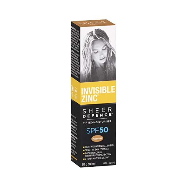 Invisible-Zinc-Sheer-Defence-Medium-SPF-50-Daily-Moisturizer-With-Sun-Protection-To-Prevent-Appearance-of-Premature-Aging-Caused-By-Harmful-UV-Rays-50g Invisible Zinc Sheer Defence Medium SPF 50 - Daily Moisturizer With Sun Protection To Prevent Appearance of Premature Aging Caused By Harmful UV Rays - 50g