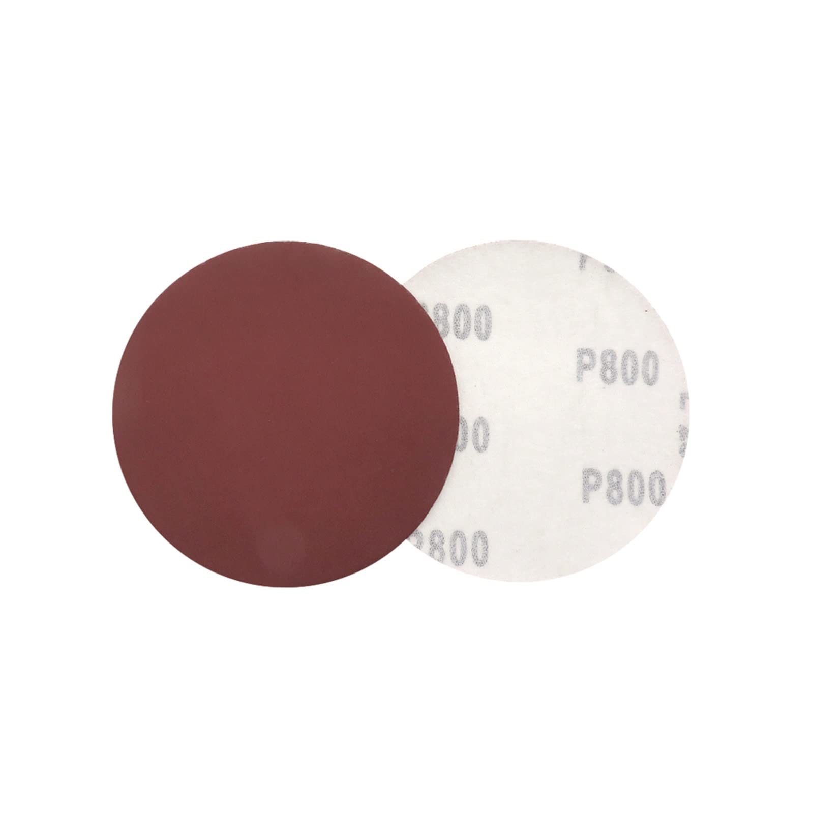 papel de lija 4 "100mm Alumina seca 60 a 2000 Gancho de grano y papel de lija de bucle Abrasivo Disco for el metal y la lijación y el pulido de madera de metal ( Color : 800 Grit , Size : 20 Pcs )