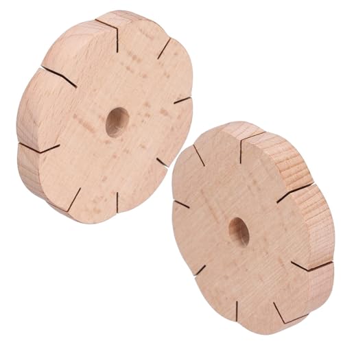 Juego de 2 pulseras para cordón, disco Kumihimo con 8 ranuras, disco trenzado de madera, bandeja para pulsera, herramienta para abalorios, disco Kumihimo para pulsera de bricolaje, tablero de tejido t