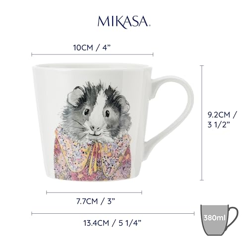 MIKASA x Tipperleyhill 380ml Fine China Mug, Guinea Pig, Gift Boxed, White (Based on the Title Mentioning 'Fine Porcelain') - Image 2
