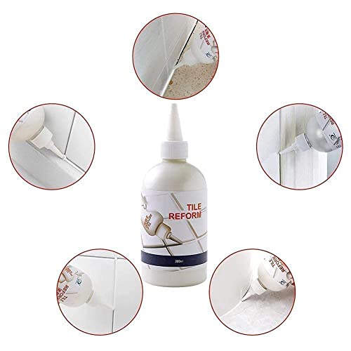 Image of Tiles Gap Filler Waterproof, Gap Sealant, Grout, White Cement Paste Tube, Gap Filler for Walls and Joints, Waterproof Sealant, Tile Gap Filler Tube for Kitchen, Bathroom (280ml-(A1))