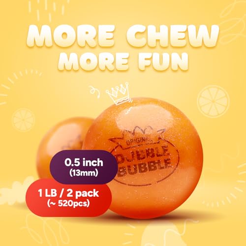 Mini Gumballs 0.5 inch 13mm - Gum Balls for Gumball Machine Refill Bulk 520 pcs - Chewing Gum for Kids - 2 LB Assorted Flavors Bubble Gum