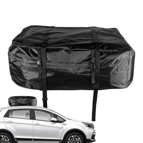 Baca portacargas | bolsa de almacenamiento impermeable para equipaje, techo de coche de material Oxford en el techo del coche, para furgonetas, remolques, SUV, camiones, camping, viajes y coche