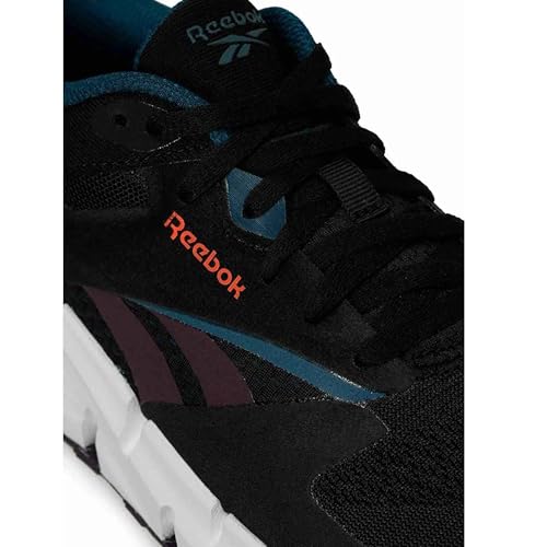 Reebok Women's Zig Dynamica 5 Trainers, Black White Digital Coral, 7 Women