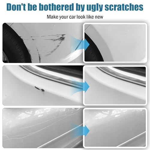 Image of White Touch Up Paint, Exact Color Match Car Paint Scratch Repair Pen Fix Vehicle Chips and Automotive Nicks Scuff