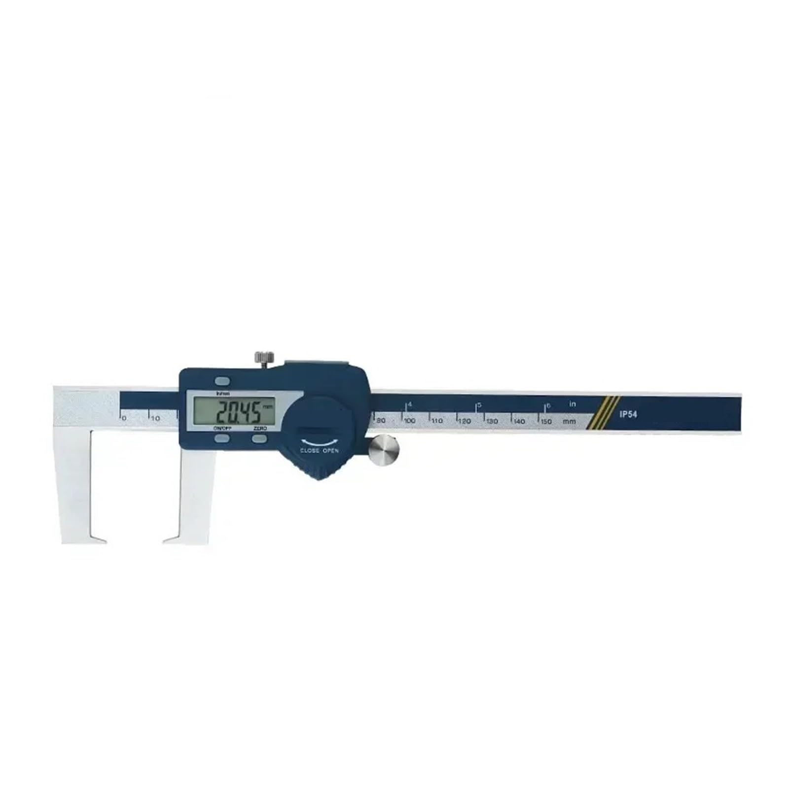 Calibrador digital con ranura exterior y punta plana de acero inoxidable(5121-300)