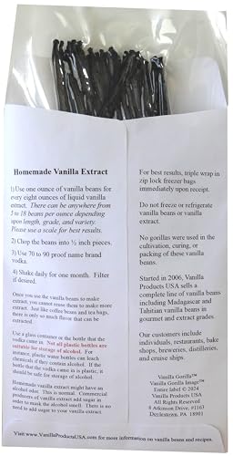 25 Madagascar Bourbon Planifolia Grade A Gourmet Vanilla...