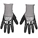KLEIN TOOLS 60838 Winter Work Gloves, Knit Dipped ANSI A4 Cut-Resistant, Sandy Latex Coated, Fleece-Lined, Touchscreen Capable, Medium