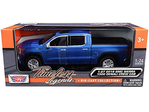 Motormax GMC Sierra 1500 Denali 2019 1:24 Azul miniatura 6