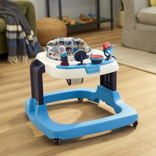 Image of Safety 1st Ready, Set, Walk! DX Developmental Walker, Grey Geo