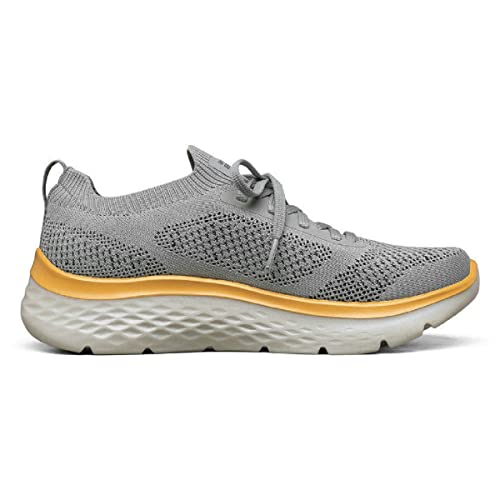 Skechers Skechers Men's Go Walk Hyper BurstRoad Running Shoe, Grey Textile Synthetic, 8.5 US