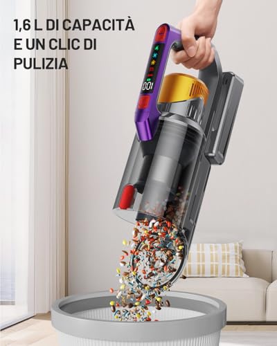 Kissof Akku Staubsauger, 45000Pa/550W/70 Mins (T17)