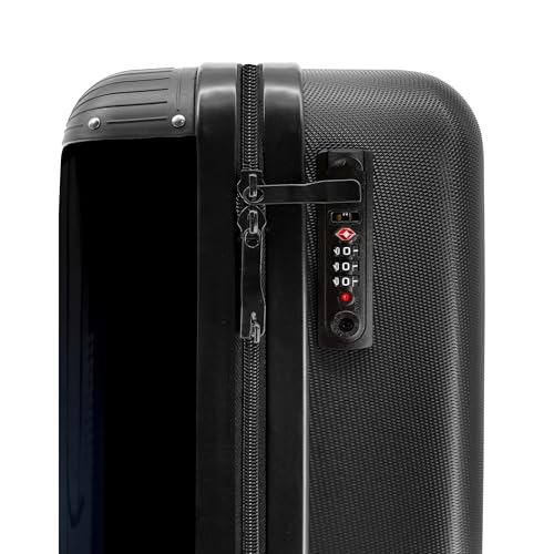 NoBoringSuitcases.com® Handgepäck Koffer Kinder 55x35x20 cm Kinderreisekoffer Kinderkoffer mit Roller Leicht Cabin Trolly Hartschalenkoffer Kind Löwe - Blau - Tier