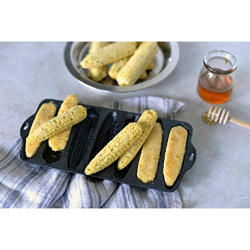 Tablecraft 11034 Corn Bread Loaf Pan, 11.875-Inch Length, Cast Iron #TOP5