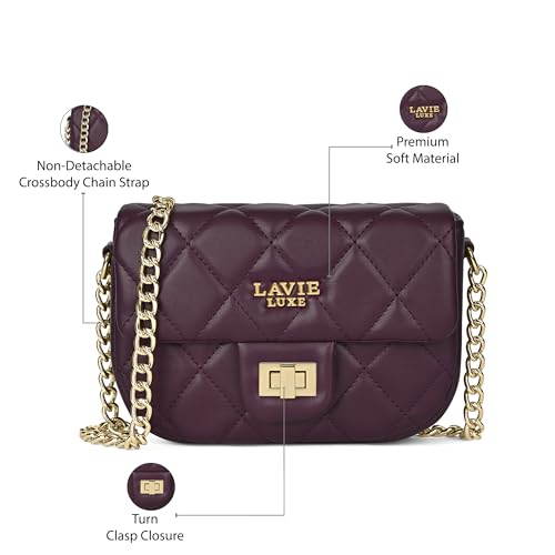 Image of Lavie Luxe Women's Chan25 Flap Cross Body Sling Bag | Ladies Purse Handbag | Gift for Women