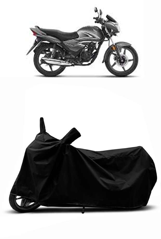 Image of Heavy Duty Waterproof Scooty & Bike Cover for Honda Cb Shine 125 - UV Resistant, Dustproof & Rain Protection, All-Weather Outdoor Cover for Bikes & Scooty with Buckle Straps