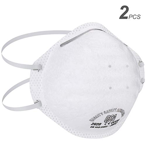 Preisvergleich Produktbild Atemschutzmaske Set N95 Premium Atemmaske Perfekt anpassbare FFP2 FFP3Mundschutz Maske - Feinstaubmaske, Staubschutzmaske, Staubmaske (FFP2 Maske 2er)