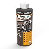 SamaN Interior Water Based Wood Stain - Natural Stain for Furniture, Moldings, Wood Paneling, Cabinets (Dark Oak TEW-112-12, 12 oz)