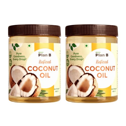 Image of Plan B Refined Coconut Oil - Pure & Premium | Pack Of 2 (850 g each)