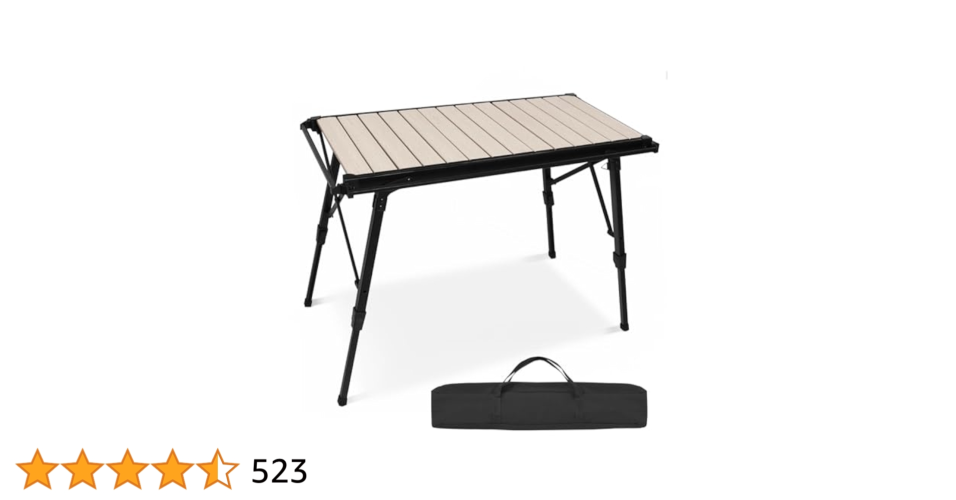 【人気&美品】木目調IGTテーブル　高さ調節可　収納袋付き キャンプ　アウトドア Amazon.co.jp: 「次世代 組立不要IGTテーブル 」 アウトドア