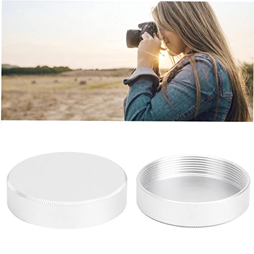Your M39 Camera Lens With Full Back Covers - Set Of 2 Silver Lens Caps For Rear End Compatible With M39 Lens Adapters And Hoods Complete Your Kit With A Lens Cleaning Accessory #TOP6