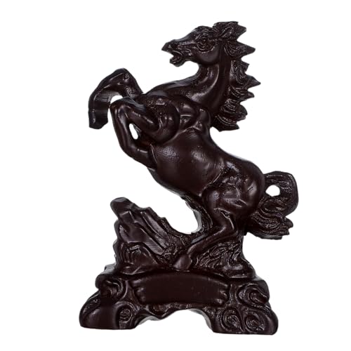 Mascotte en bois de cheval sculpté main, le cadeau porte-bonheur idéal