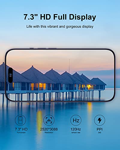 Wv Leisuremaster C21 Unlocked Cell Phone,6.8 Inch Hd Screen,Android12.0 Smartphone 6500Mah Battery,4Gb Ram+128Gb Rom Dual Sim Smartphones，48+100 Mp, Otg Reverse Charging,Fingerprinr Lock & Face Id #TOP1