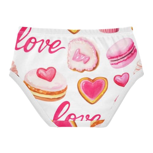 Fancy Toddler Underwear Custom 2t Cotton Little Girl Panties Cute Pink Red Cakes Briefs Kids Undies2