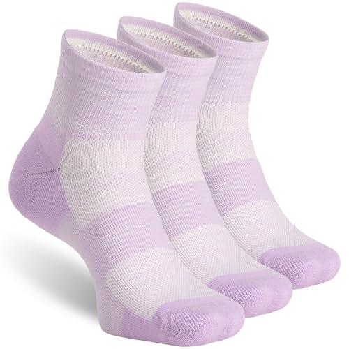 Image of 3 Pairs 90% Merino Wool Ankle Socks, Thin All-Season Casual Soft Breathable for Men Women