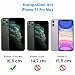 JETech Sichtschutz für iPhone 11 Pro Max 6,5 Zoll mit Kamera Schutz, Anti-Spähen Panzer schutz Gehärtetes Glas Folie, 2 Stück Jeweils
