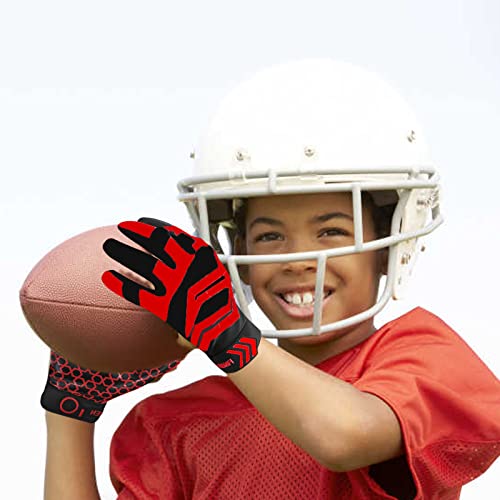 FINGER TEN American Football Gloves Youth Kids Ultra Tack Sticky Non-Slip Palm Receivers - Image 4