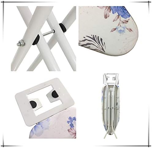 Miniatura 4 de YEQIN Tabla de planchar, mesa de 4 patas de tamaño abierto, 35.4 pulgadas de largo x 12 pulgadas de ancho para planchar ropa, tabla de planchar de