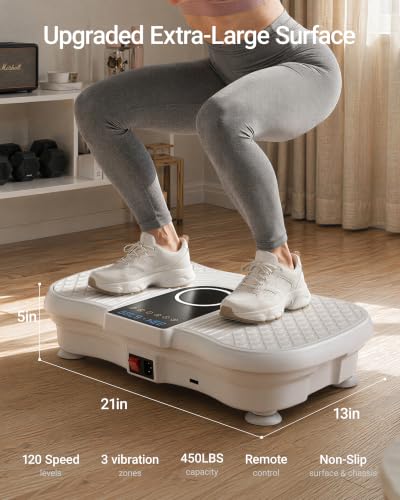 Image of Vibration Plate Exercise Machine Vibrate Platform Full Body Skaking Fitness