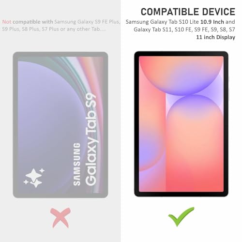 Image of SupCares Tempered Glass for Samsung Galaxy Tab S10 Lite (10.9 Inch), Galaxy Tab S11, S10 FE, S9 FE, S7, S8, S9 (11 Inch) With Installation Kit | Military-Grade Gorilla Screen Protector | Edge to Edge Coverage | Transparent