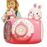 Soplador de Burbujas automático,Máquina sopladora de Burbujas - Juguetes de con Forma de cámara LED,Lindo soplador de para niños, máquina de de Dibujos Animados para, Patio