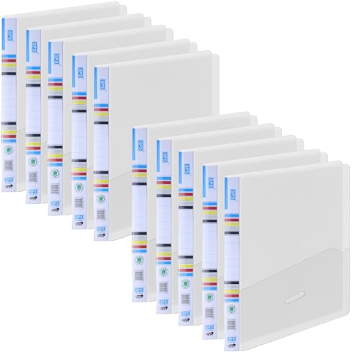 Image of SPS Transparent Report File - Set of 10 | Plastic File for A4 Documents | for Office, School & Home | Holds Up to 150 Sheets | Best for Interviews and Reports
