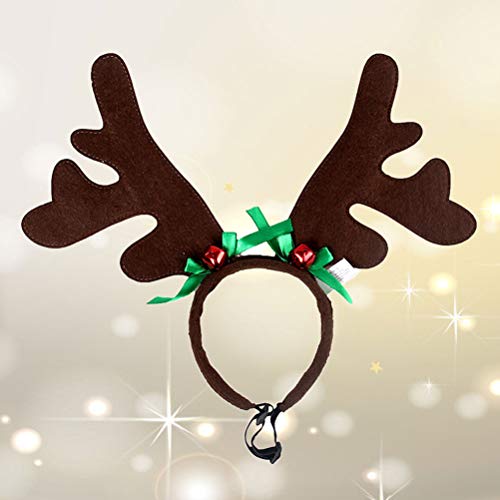 BESTOYARD Dog Reindeer Antlers Headband Puppy Xmas Antlers Headwear Holiday Pet Costume Accessories - Image 3
