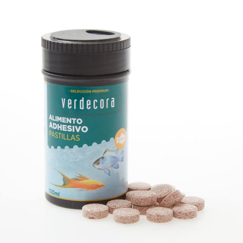 Verdecora Comida para Peces | Alimento Acuario (Pastillas Adhesivas 100ml)