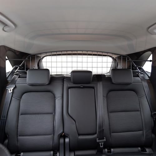 Travall Hundegitter für Ford Kuga (2019-) Fahrzeugspezifisches Hundegitter, Kofferraumschutz für Hundetransport, Gepäckschutz, Robustes Stahlnetz Auto Hundesperre