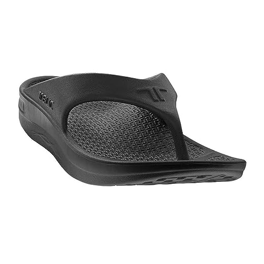 Telic Unisex Flip Flop, Midnight Black, ML