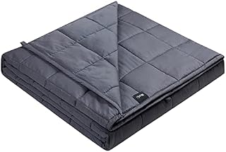 ZonLi Cooling Weighted Blanket 15 lbs(60''x80'', Queen Size, Grey), Cooled Weighted Blanket for Adults, Gift for Your Loved