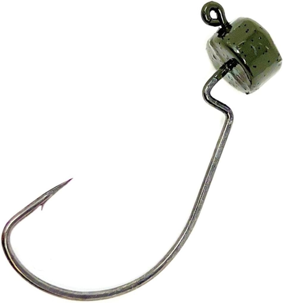 Reaction Tackle Ned Rig Jig Heads - Mushroom Jig Head Shroom jigs, Bass Fishing Lures, Fishing Tackle Finesse Jig Fishing Hooks (25-Pack Kit)