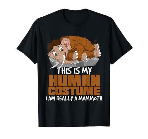 Este es mi disfraz humano I Am Realy A Mamut Camiseta