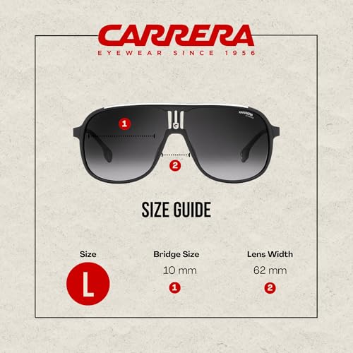 Carrera CA1007/s 0003/9O 62MM Matte Black/Dark Grey Gradient 62MM Rectangular Sunglasses for Men + BUNDLE with Designer iWear Eyewear Kit3