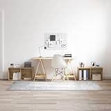 【Rangement Modulable】 Cet ensemble meuble TV à 2 pièces offre une structure cubique modulable permettant de personnaliser facilement le rangement selon vos besoins. Idéal pour organiser livres, décorations et appareils multimédias, il fonctionne également comme meuble d'appoint, armoire de rangement ou console d'entrée dans différents espaces de la maison.