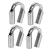 SOLUSTRE 4pcs Stainless Steel Rigging Triangle Ferrule Crimping Tool kit Stainless Steel Rope thimbles Electric Wire Round Tube Stainless Steel Thimble for Wire Rope